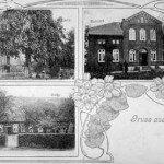 Postkarte aus Köhlingen 1. Lütjens 2. Buhlert (heute Familie Pahlow) 3. Sasse (heute Vernunft)